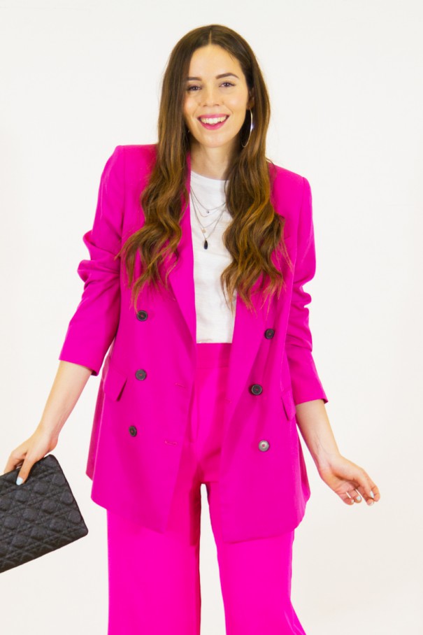 Completo tailleur estivo fucsia: un look che amo!