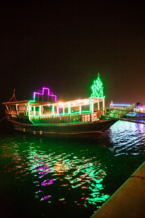 barche luminose Qatar