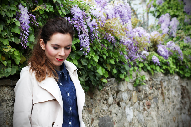 make up rosa | coda alta | coda di cavallo | trench | glicine  1