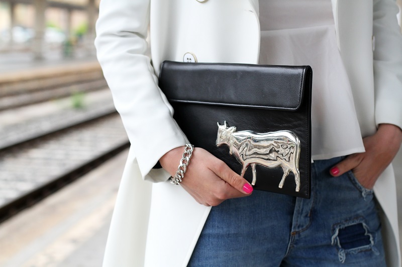 pochette | pochette mucca | pochette vincent |smalto fucsia | smalto dior | bracciale catena | smalto rosa