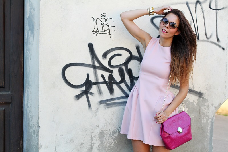 vestito rosa