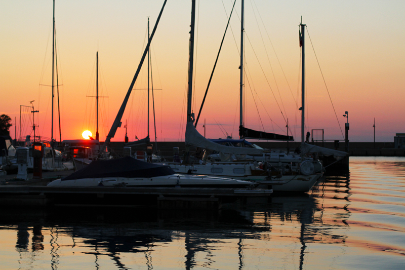 tramonto porto