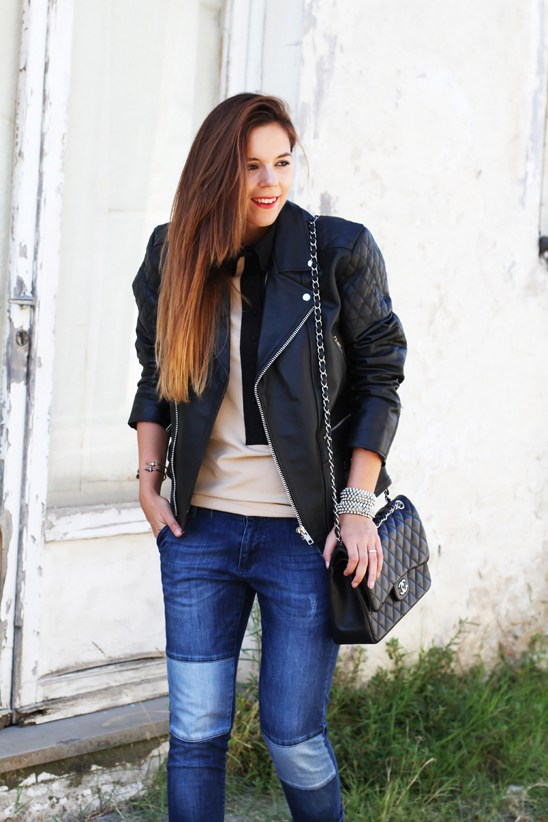giacca di pelle outfit