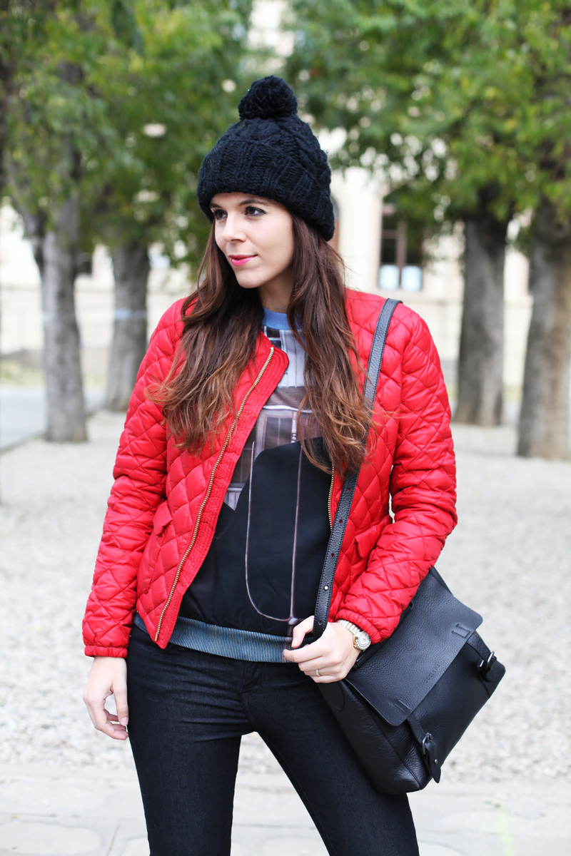 piumino rosso