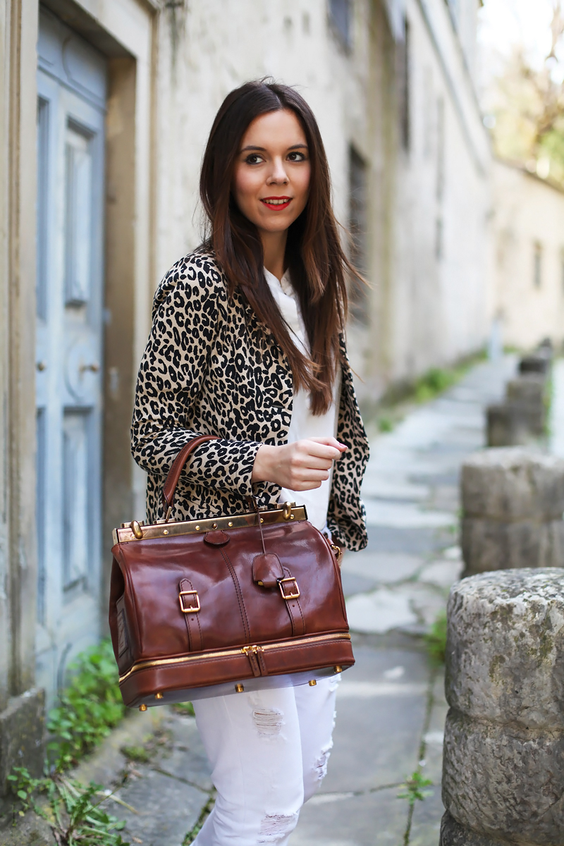 giacca leopardata donna