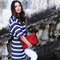 look primavera 2014 fashion blogger pantaloni bianchi scarpe rosse (3)