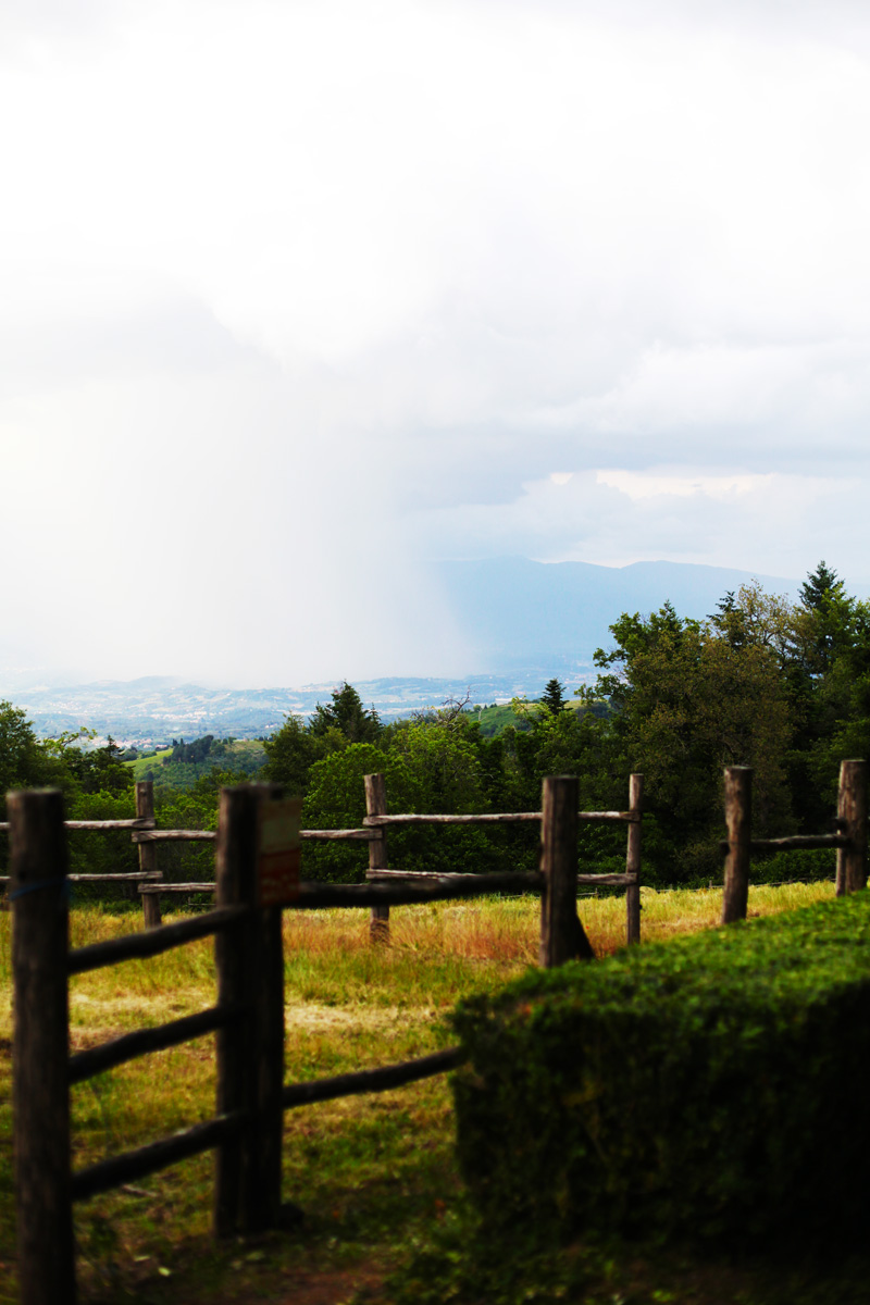 temporale in campagna