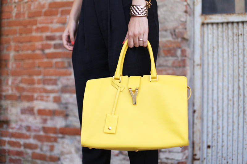 ysl borsa gialla 