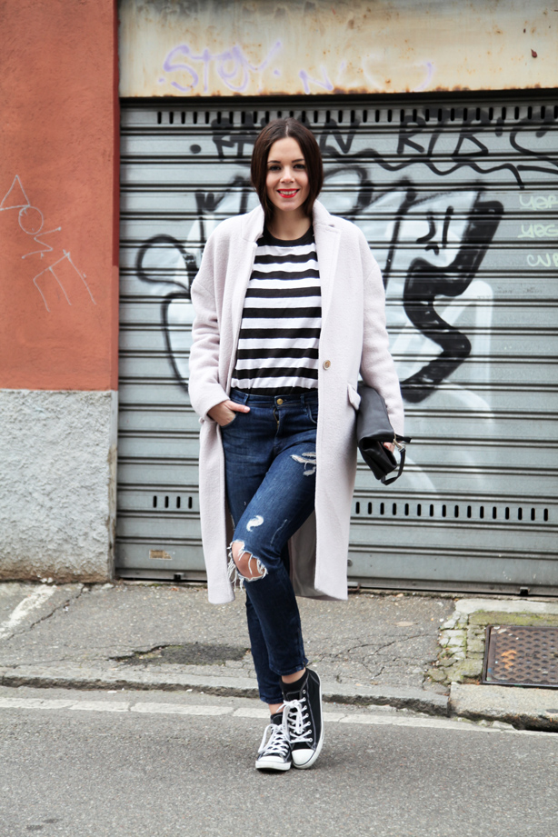 look converse righe bianco nere (2)
