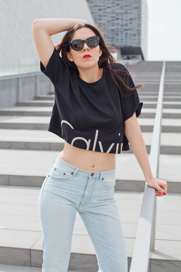 Crop Top e vita alta: il mio total look per Calvin Klein!
