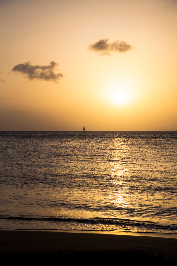 sunset guadeloupe