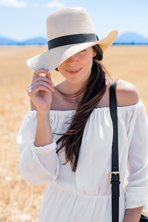 outfit vestito bianco