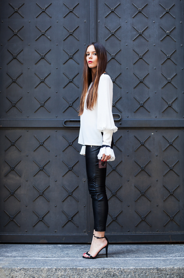 outfit bianco e nero 