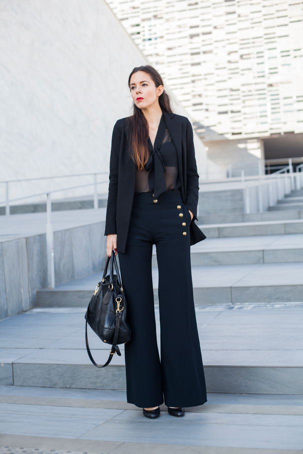 outfit total black 