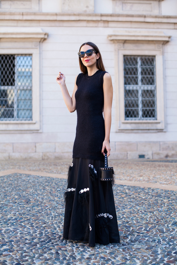 mauro gasperi long black dress (1)