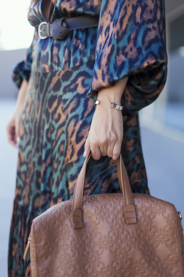 TOUS gioielli abito leopardato borsa marrone decollete stringate look outfit fashion blogger irene colzi (5)