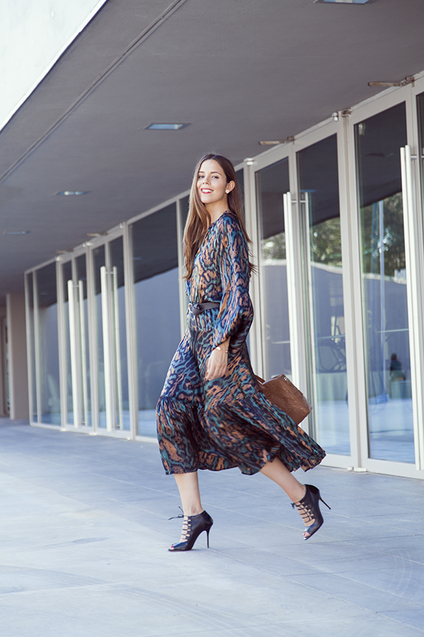 TOUS gioielli abito leopardato borsa marrone decollete stringate look outfit fashion blogger irene colzi (8)