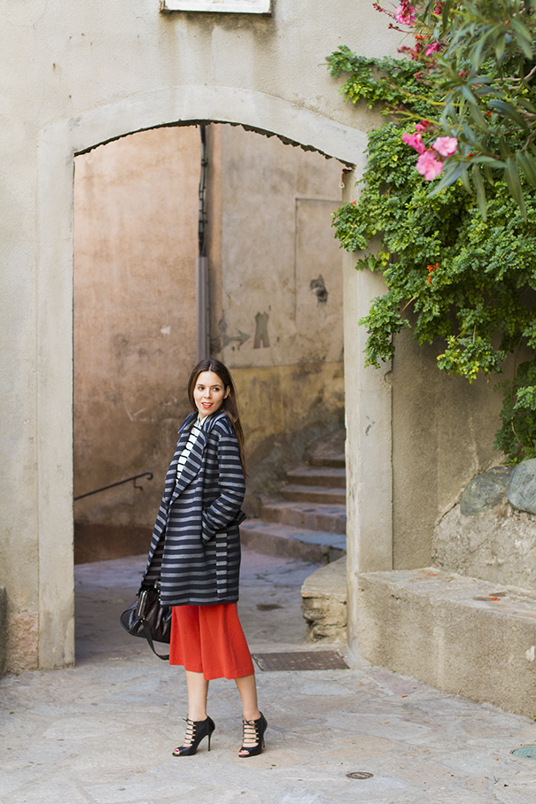 come abbinare le righe su righe | come mettere capi con righe | cappotto a righe | come indossare le righe