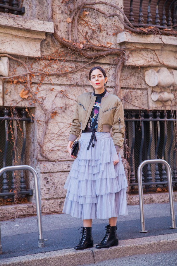 come indossare il tulle