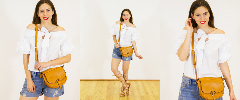 Shorts jeans e top bianco: il mio look da giorno!
