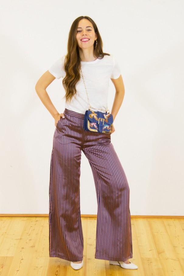 pantaloni palazzo look