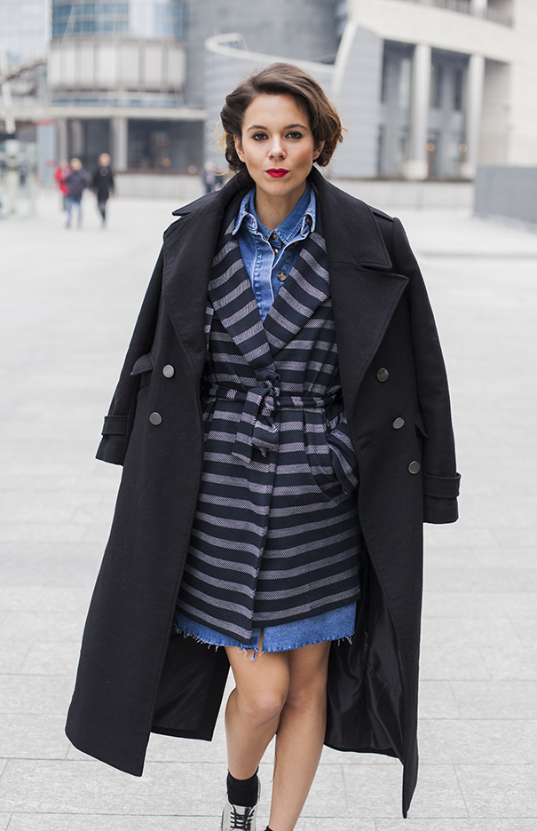 cappotto nero tendenza inverno 2017 2018