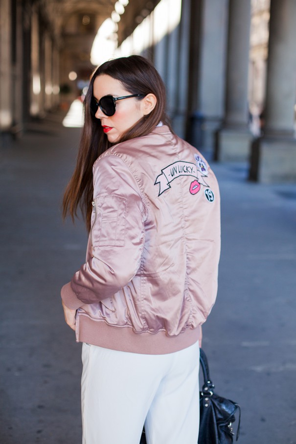 bomber rosa outfit