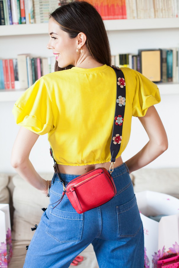 borsetta accessorize rossa con tracolle scambiabili
