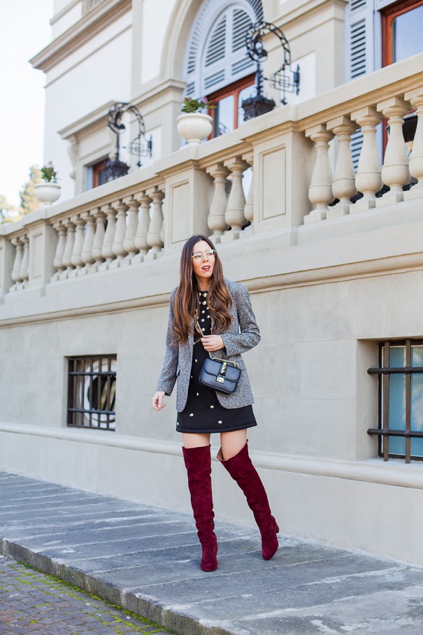 idea look stivali in velluto
