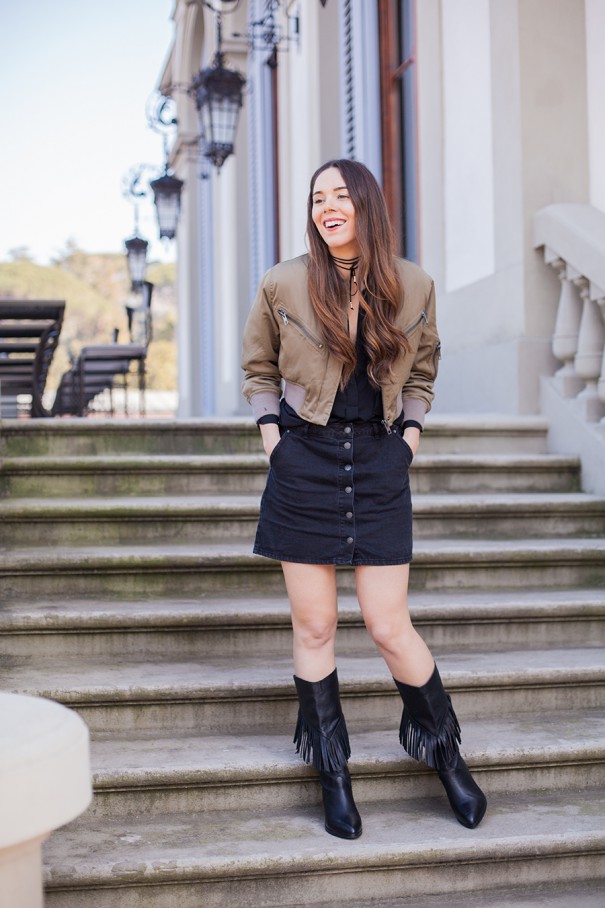 outfit con frange, look con frange