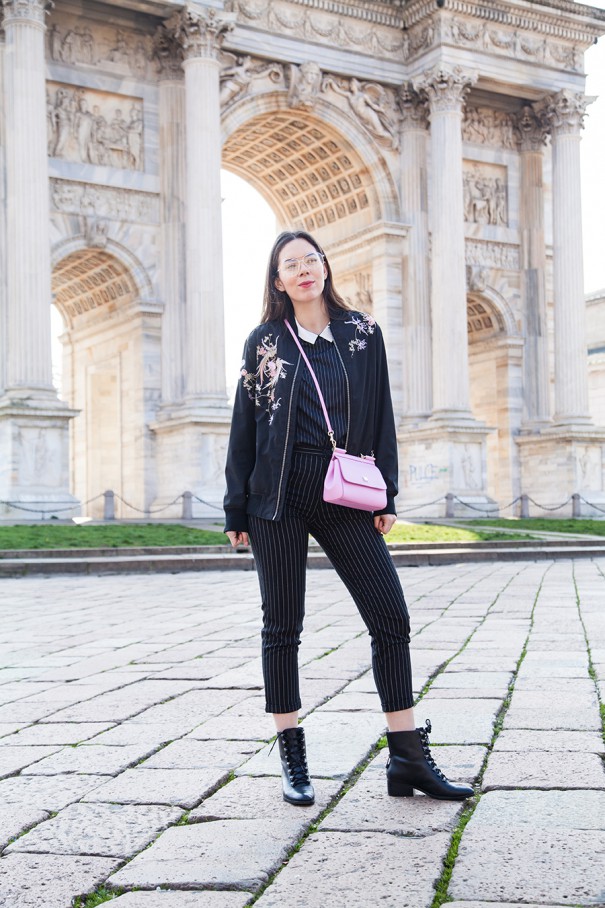 outfit gessato