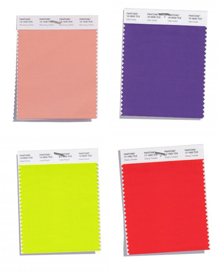 colori tendenza 2018 pantone