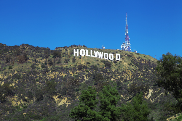 scritta hollywood skyline