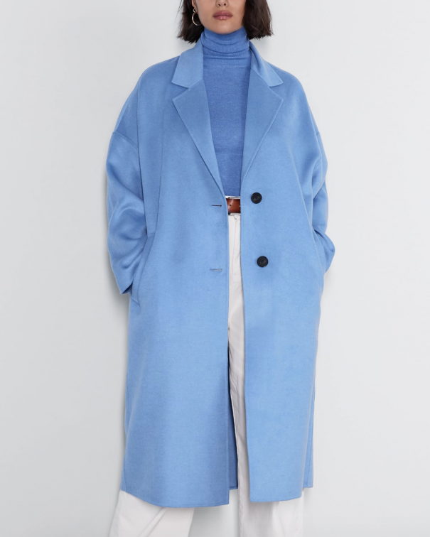 Cappotti larghi blu