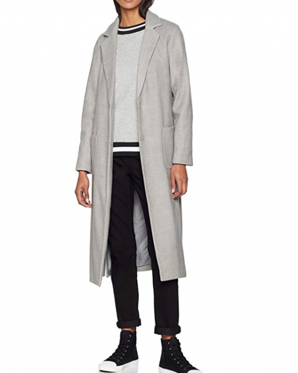 cappotto grigio lungo