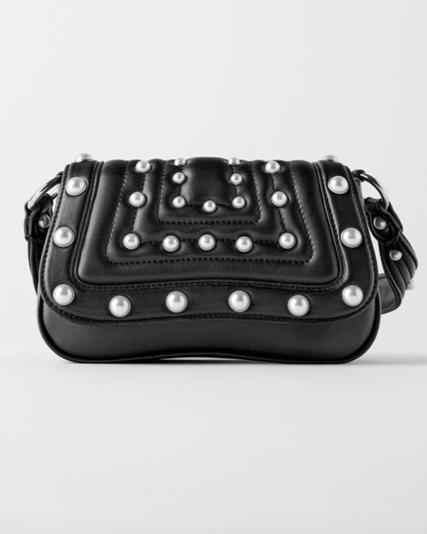 borsa a mano con perle