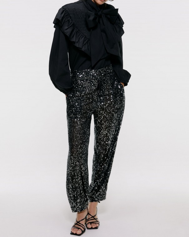 pantaloni pailettes