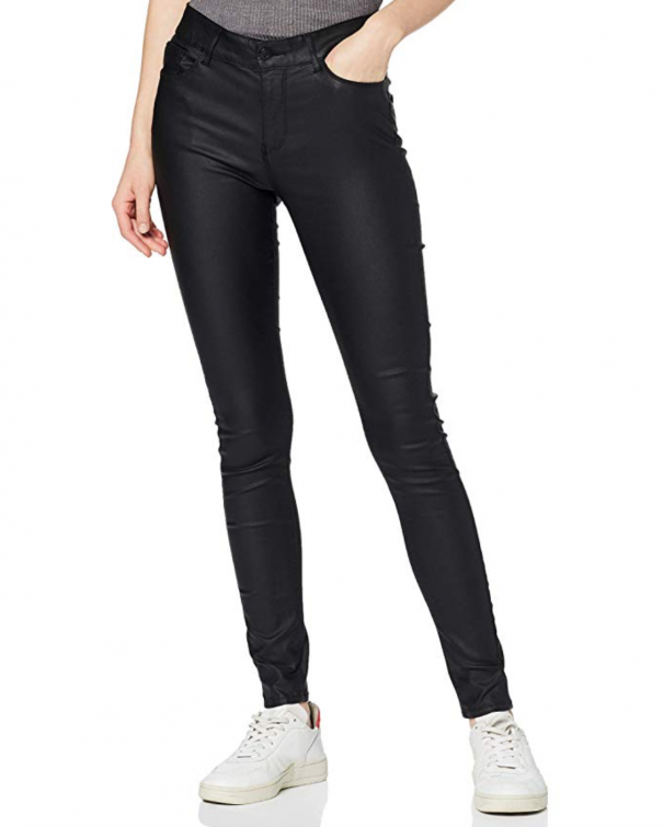 pantaloni di pelle skinny